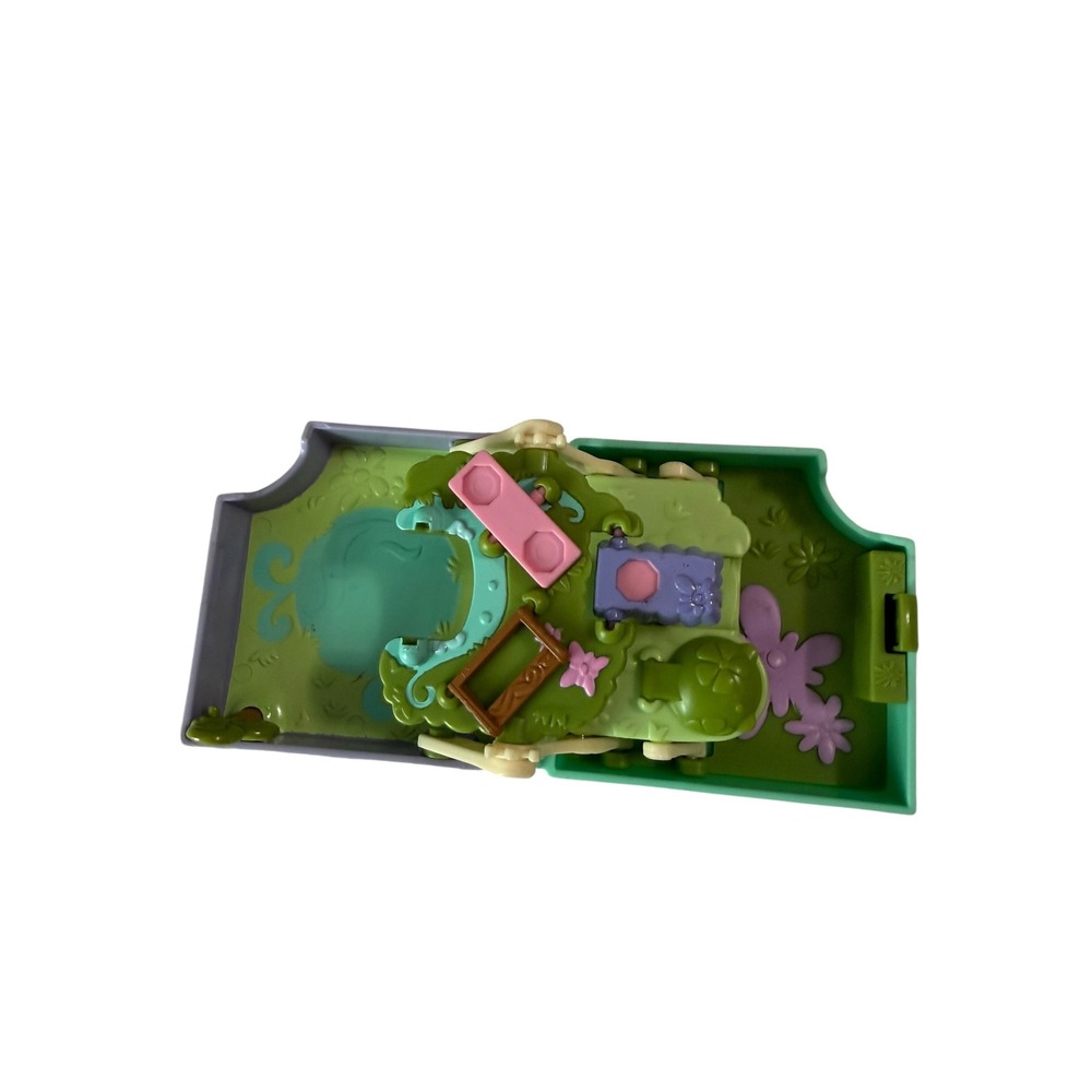 Littlest Pet Shop Teeny Tiniest Garden Getaway Playset Purple Green 2007 Hasbro